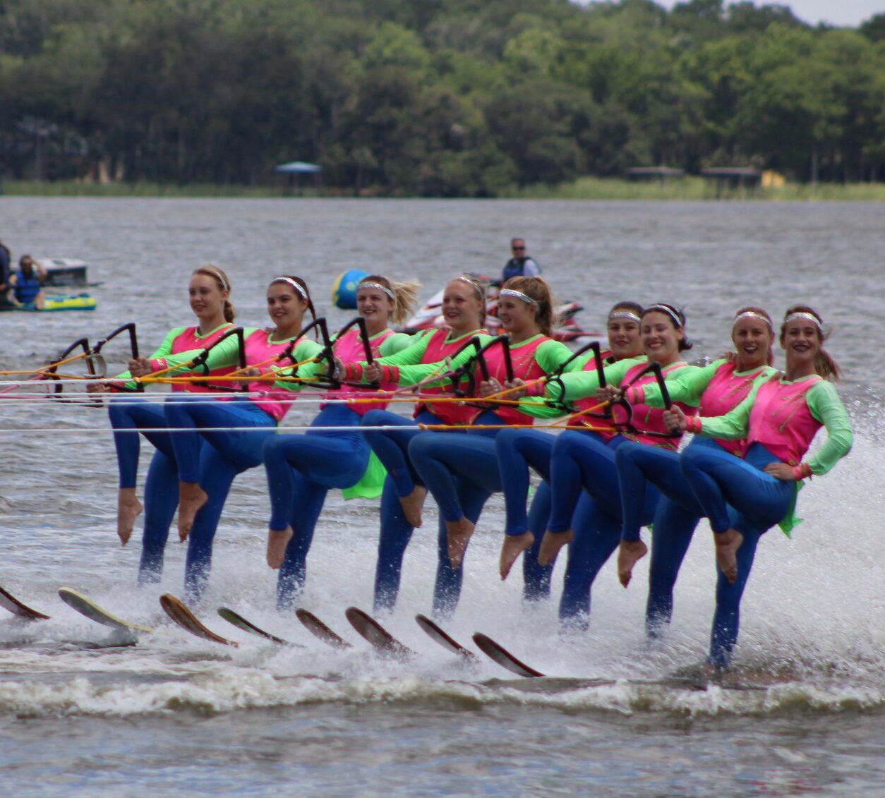 Tampa Water Ski Show Team ballet line